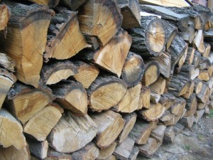 Seasoned Firewood Piled - Houston TX - Lords Chimney