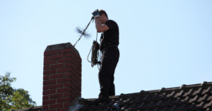 sweep with tool sweeping chimney
