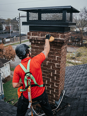 Lords chimney tech cleaning chimney - Lords Chimney